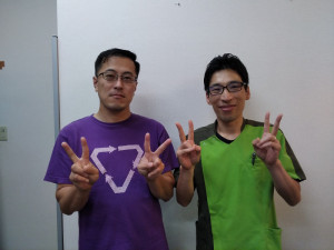 仙台市太白区長町の整体院拓の施術で、肩甲骨や腰の痛みが解消し、動きがスムーズになった仙台在住の男性ムラオカ様の写真。