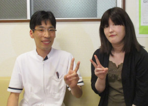 仙台市在住の女性が仙台市太白区長町の整体院拓の施術を続けるうちに姿勢が整い、職場の方からも「姿勢がキレイになったね」と褒められるようになりました。